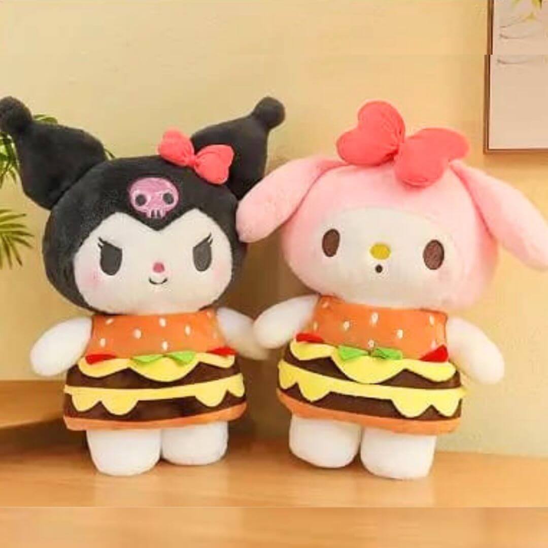 PELUCHE KUROMI HAMBURGUESA HELLO KITTY - MIDE 45 CM ALTO - 3