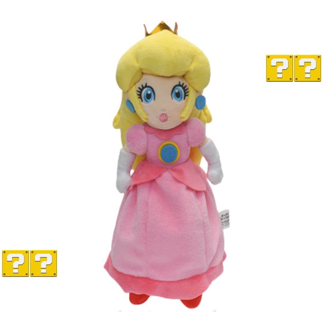 PELUCHE PRINCESA PEACH MARIO BROS - MIDE 26 CM ALTO - 1