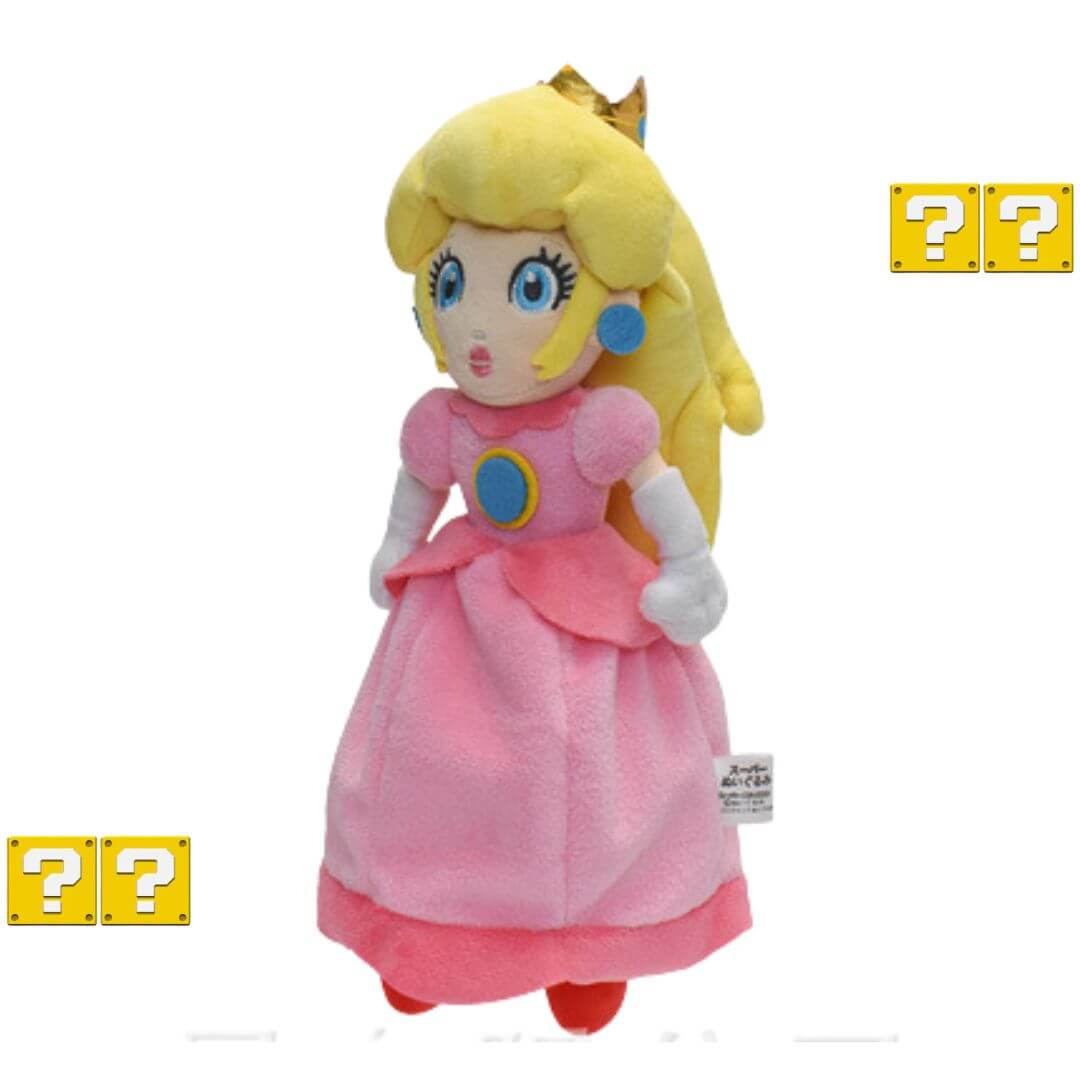 PELUCHE PRINCESA PEACH MARIO BROS - MIDE 26 CM ALTO - 2