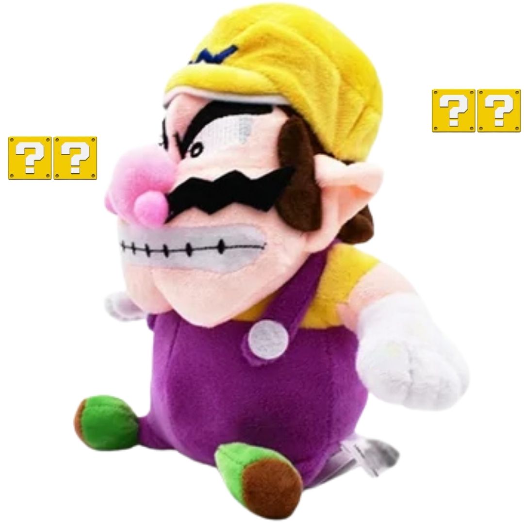 PELUCHE WARIO VILLANO DE MARIO BROS - MIDE 24 CM ALTO - 2
