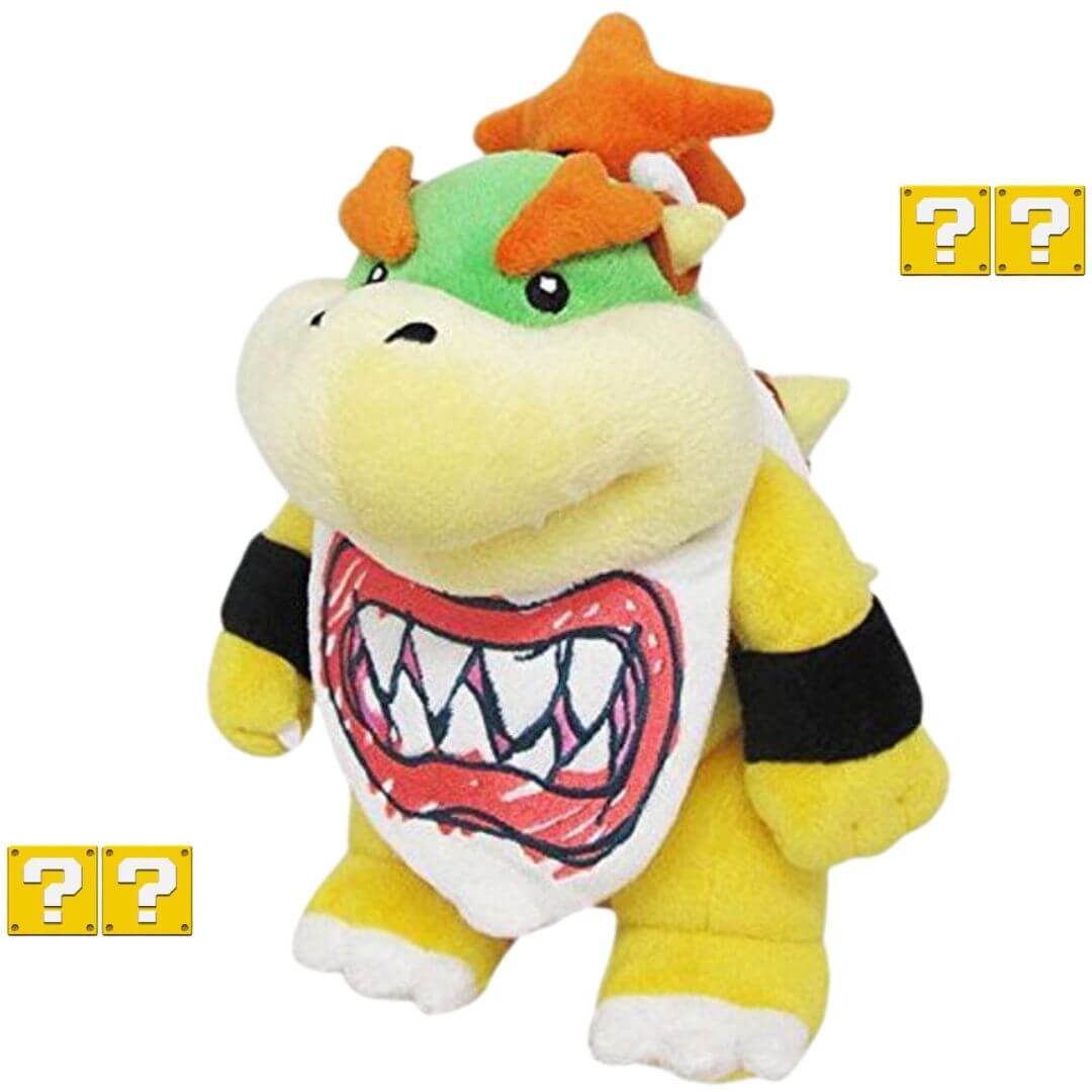 PELUCHE BOWSER JUNIOR JR DE MARIO BROS - MIDE 33 CM ALTO - 2