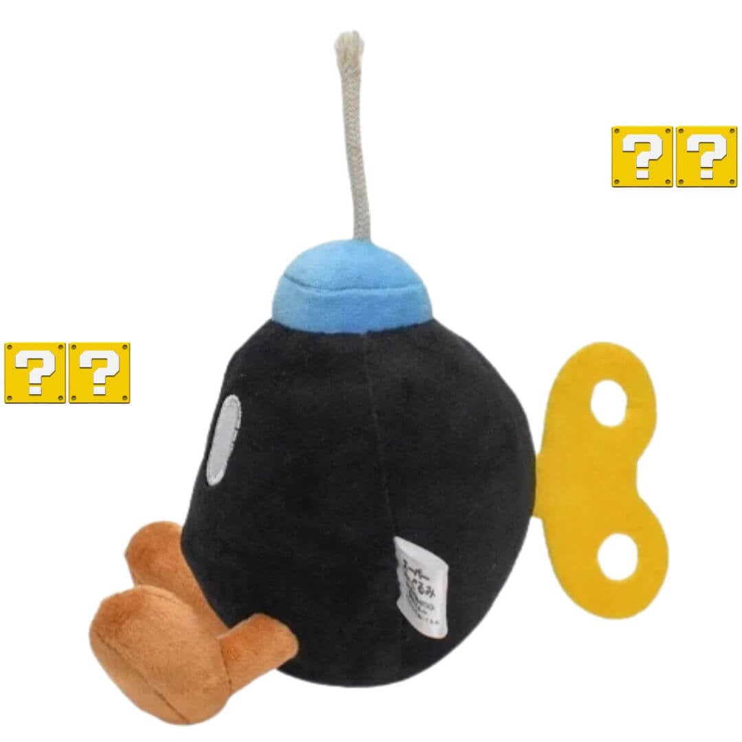 PELUCHE BOB-OMB BOMBA DE MARIO BROS - MIDE 18 CM ALTO - 2