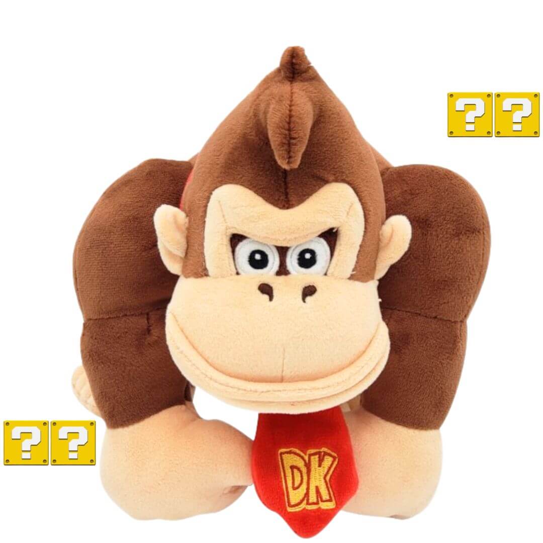 PELUCHE DONKEY KONG DE MARIO BROS - MIDE 26 CM ALTO - 1