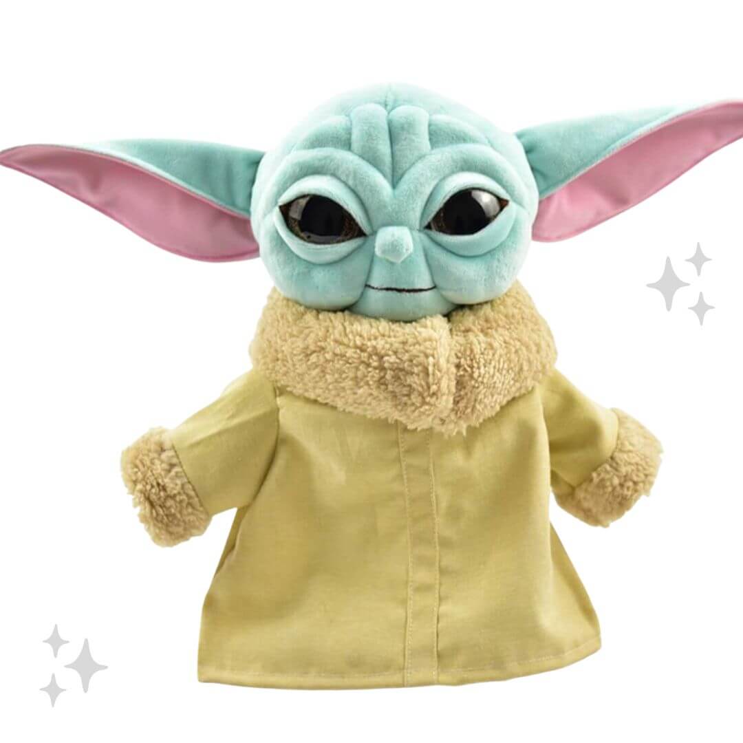 PELUCHE BABY YODA DIN GROGU STAR WARS - MIDE 32 CM ALTO - 1