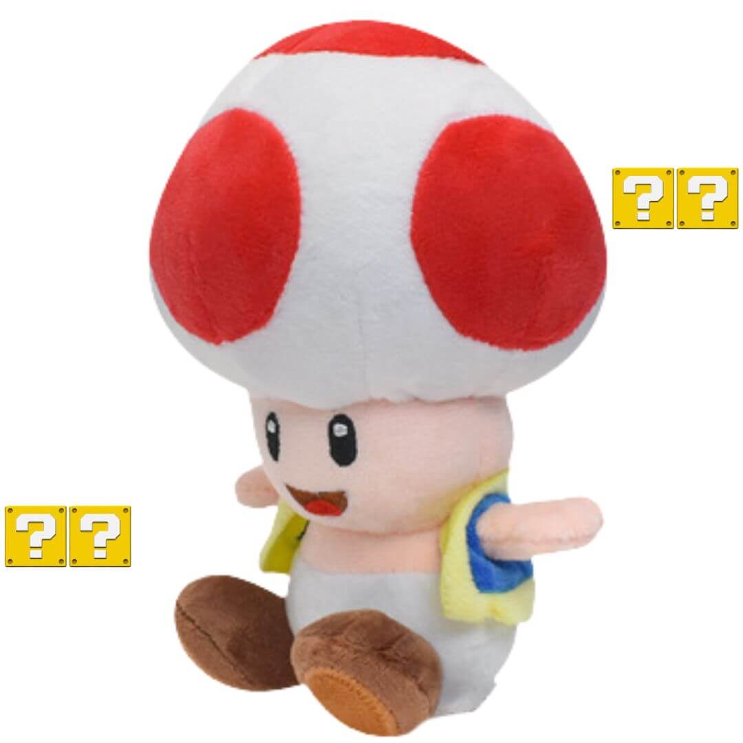PELUCHE HONGUITO TOAD DE MARIO BROS - MIDE 20 CM ALTO - 2