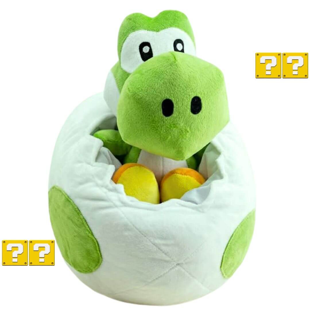 PELUCHE YOSHI BEBE HUEVO - MIDE 28 CM ALTO - 1