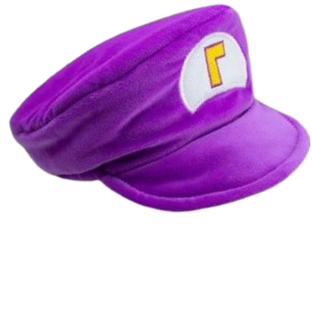 GORRO WALUIGI PELUCHE MARIO BROS - NIÑOS Y ADULTOS - 1