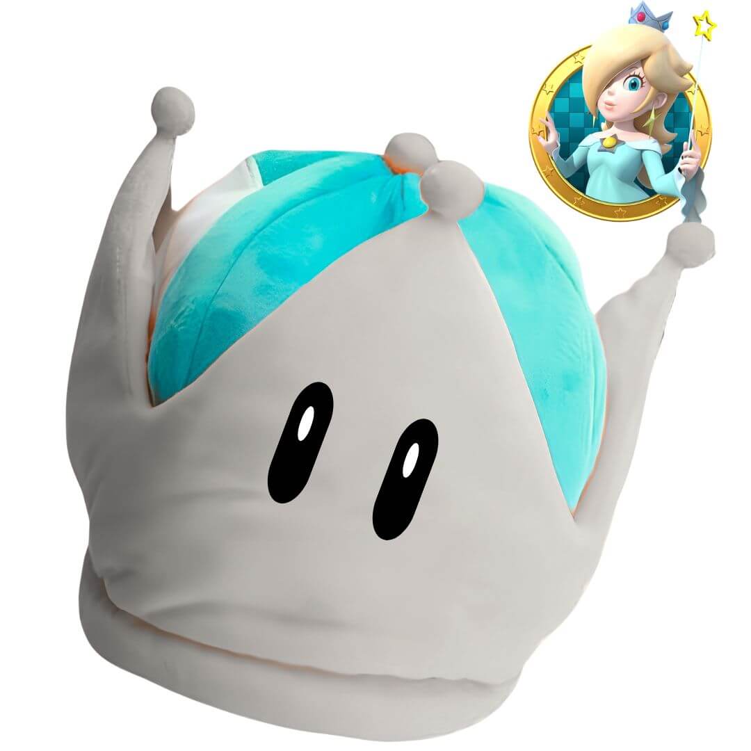 GORRO PRINCESA ROSALINA PELUCHE PEACH - NIÑOS Y ADULTOS - 1