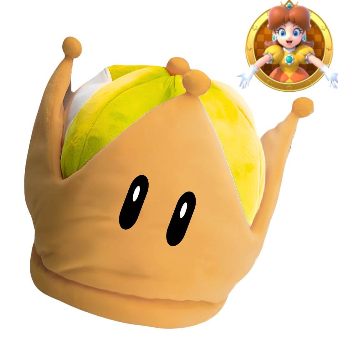 GORRO PRINCESA DAISY PELUCHE PEACH - NIÑOS Y ADULTOS - 1