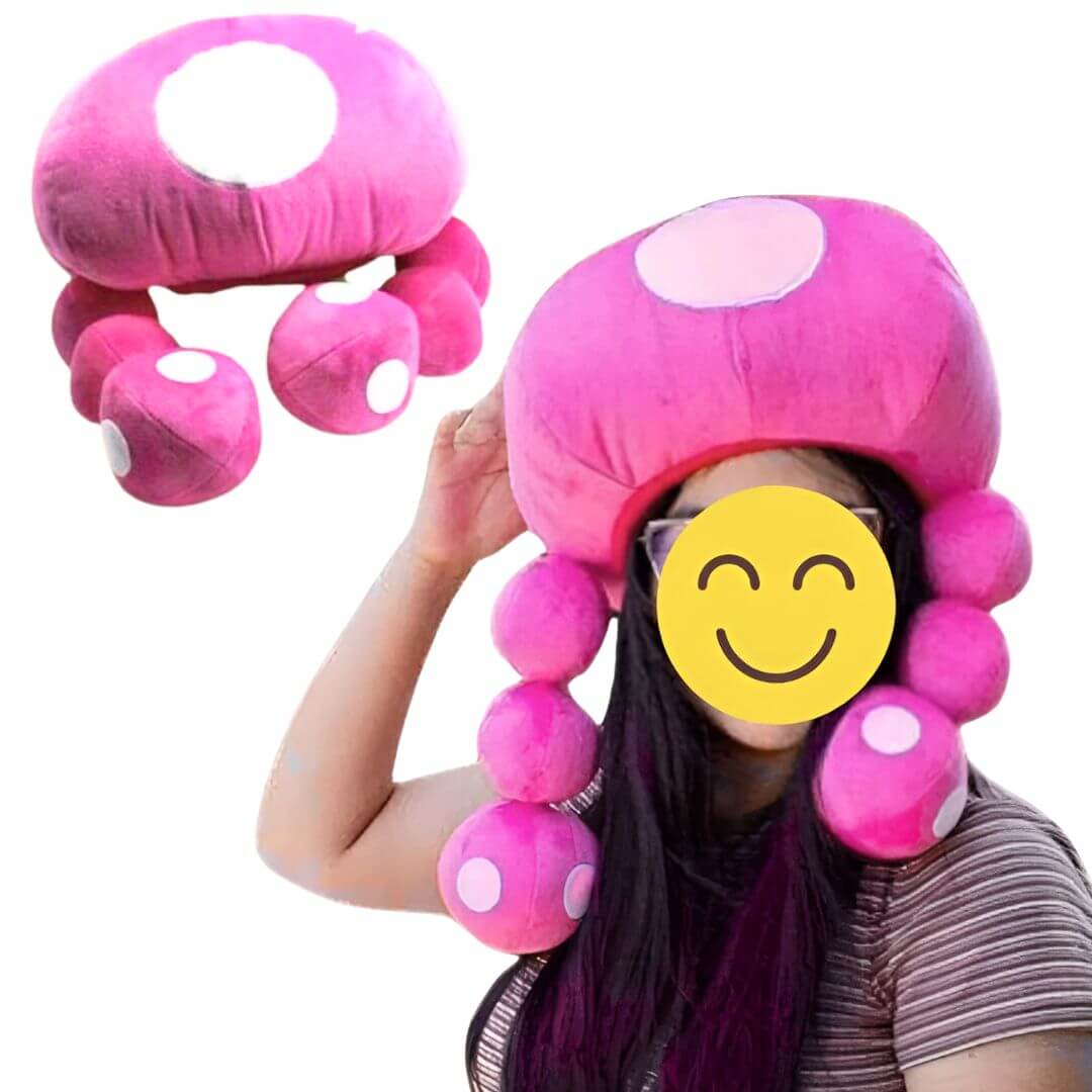 GORRO TOADETTE PELUCHES HONGUITO TOAD - NIÑOS Y ADULTOS - 1