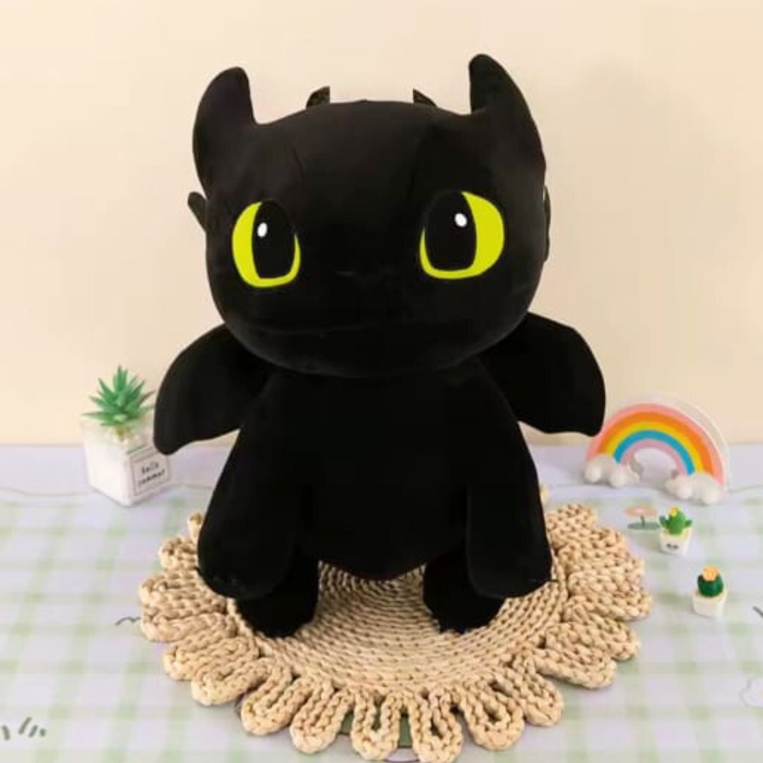 PELUCHE DRAGON CHIMUELO FURIA NOCTURNA - MIDE 40 CMS ALTO - 2