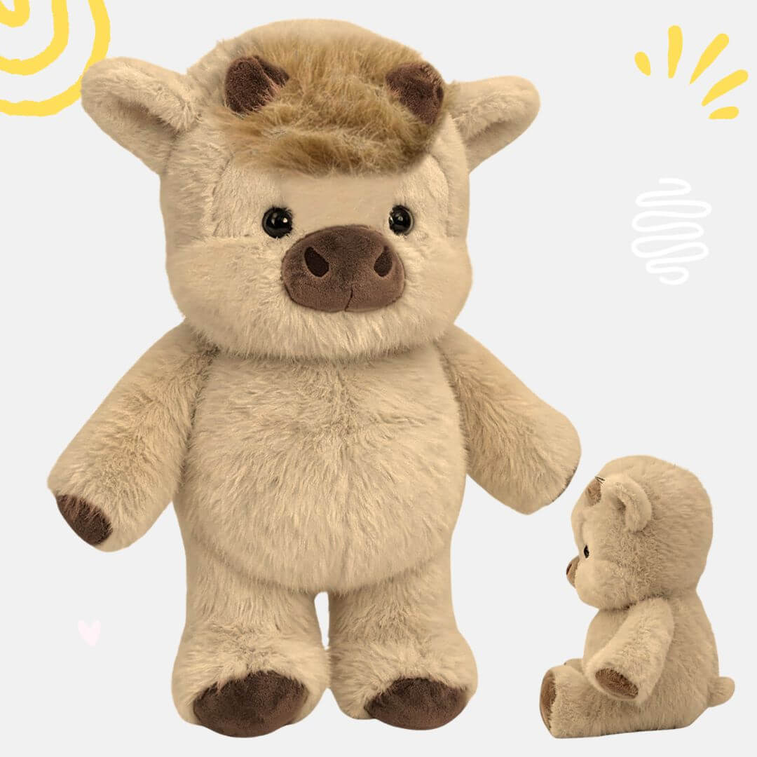 PELUCHE VACA CAMINADORA CORREDORA (SOLO ES PELUCHE) - MIDE 36 CM DE ALTO - 1