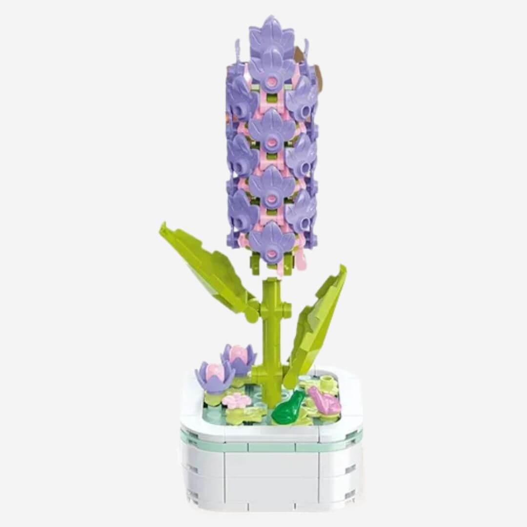 BLOQUES CONSTRUCCION LAVANDA ARMABLE FLORES ETERNAS - MIDE 13 CM ALTO - 2