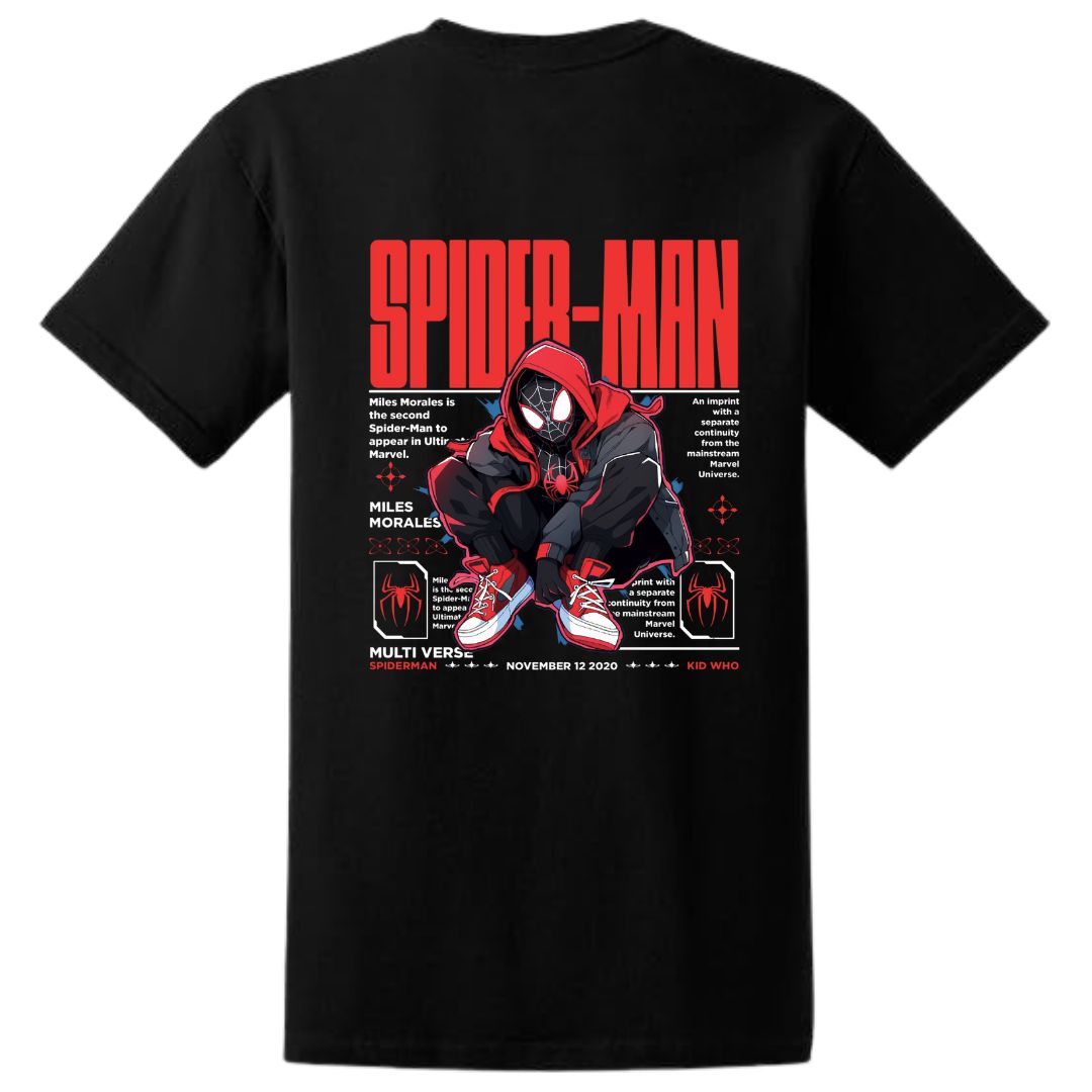 POLOS SPIDERMAN MILES MORALES PELUCHE SPIDER MAN - TALLAS 6 HASTA XL - 3