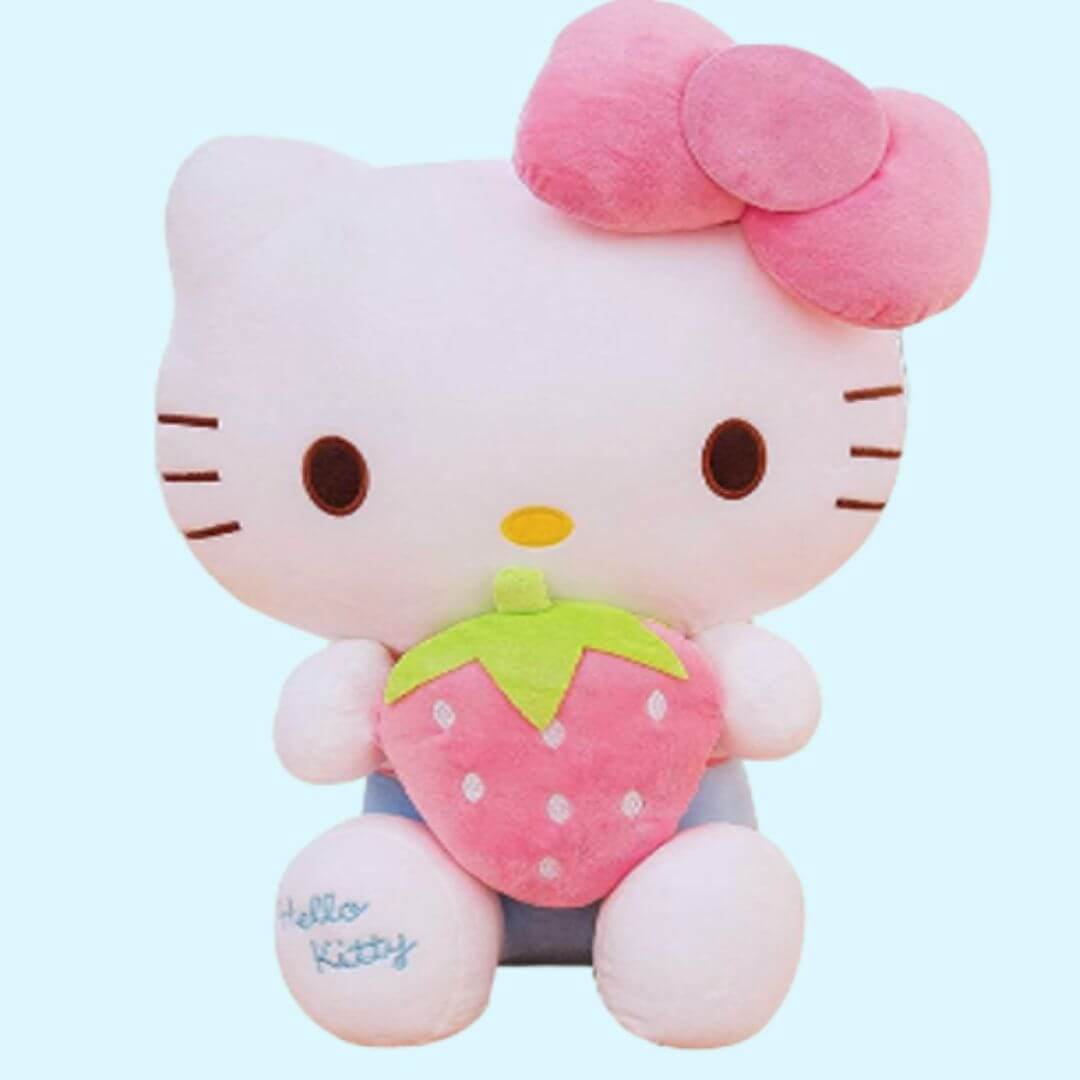 PELUCHE HELLO KITTY CON FRESA STRAWBERRY - MIDE 30 CM ALTO - 1