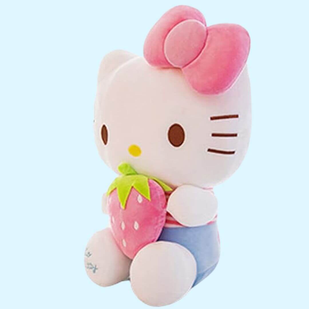 PELUCHE HELLO KITTY CON FRESA STRAWBERRY - MIDE 30 CM ALTO - 2
