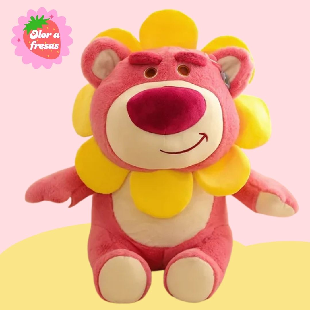 PELUCHE OSO LOTSO DISFRAZADO GIRASOL - MIDE 25 CM ALTO - 1