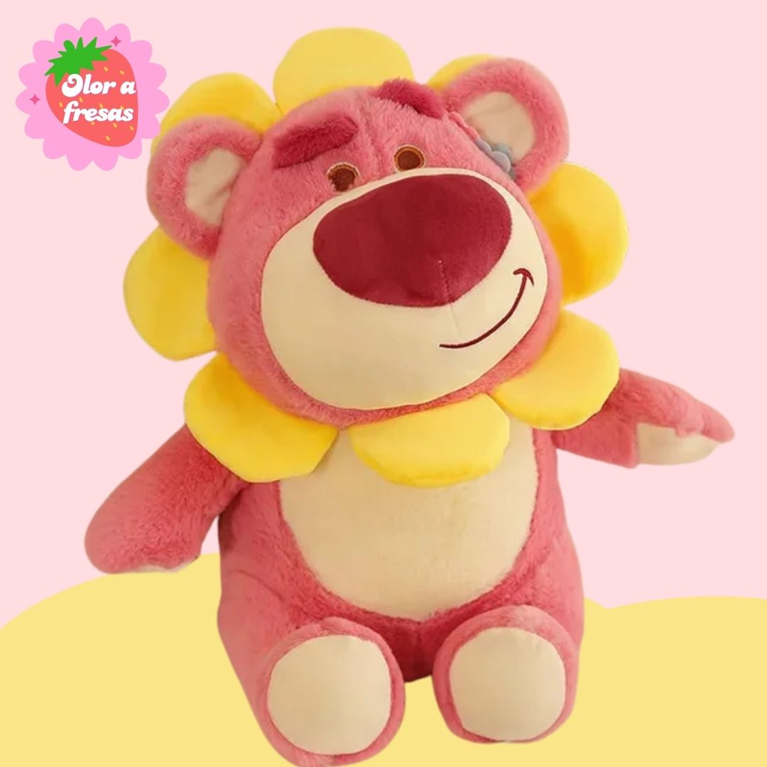PELUCHE OSO LOTSO DISFRAZADO GIRASOL - MIDE 25 CM ALTO - 2