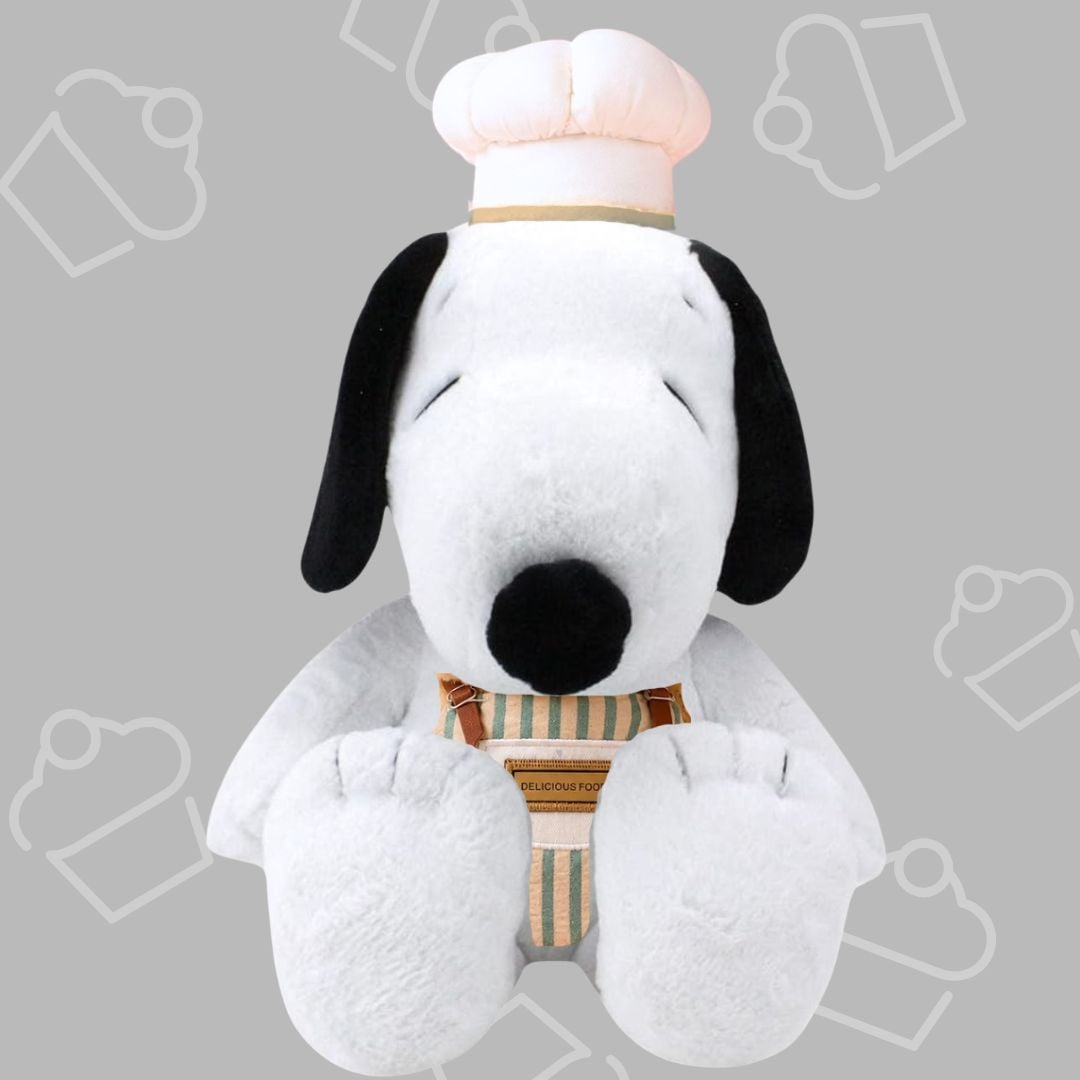 PELUCHE SNOOPY CHEF PASTELERO COCINERO - MIDE 30 CM ALTO - 1