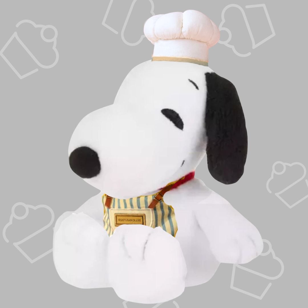PELUCHE SNOOPY CHEF PASTELERO COCINERO - MIDE 30 CM ALTO - 2
