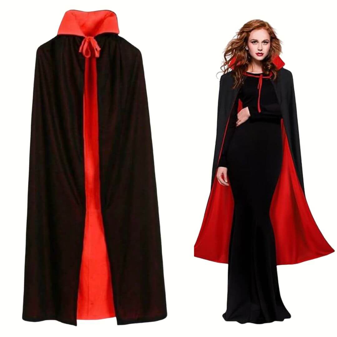 CAPA VAMPIRO REVERSIBLE DISFRAZ - MIDE 80 CMS LARGO - 1