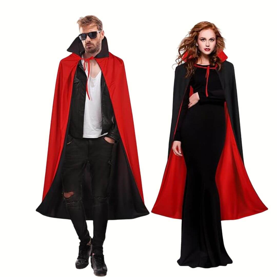 CAPA VAMPIRO REVERSIBLE DISFRAZ - MIDE 80 CMS LARGO - 3