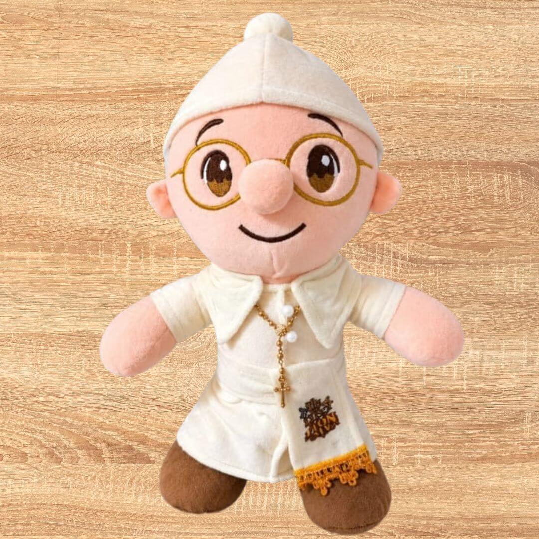 PELUCHE PAPA LEON XIV ROBERT FRANCIS PREVOST POLOS - MIDE 30 CM ALTO - 2