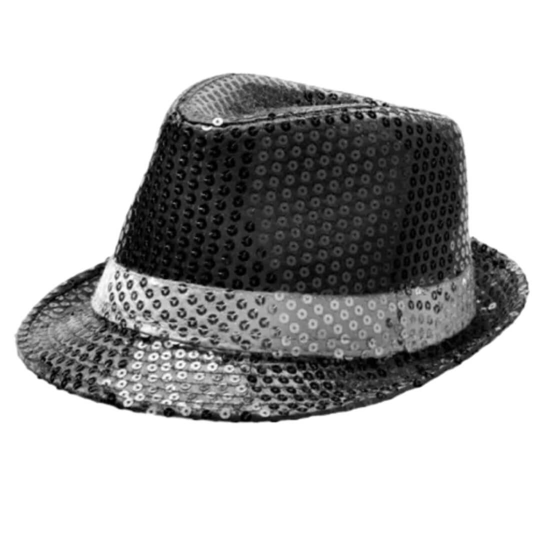 SOMBRERO BRILLOS MICHAEL JACKSON DISFRAZ - NIÑOS Y ADUTLOS - 1
