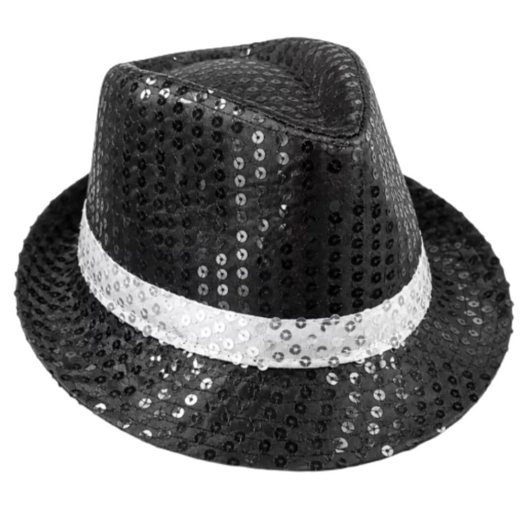 SOMBRERO BRILLOS MICHAEL JACKSON DISFRAZ - NIÑOS Y ADUTLOS - 2