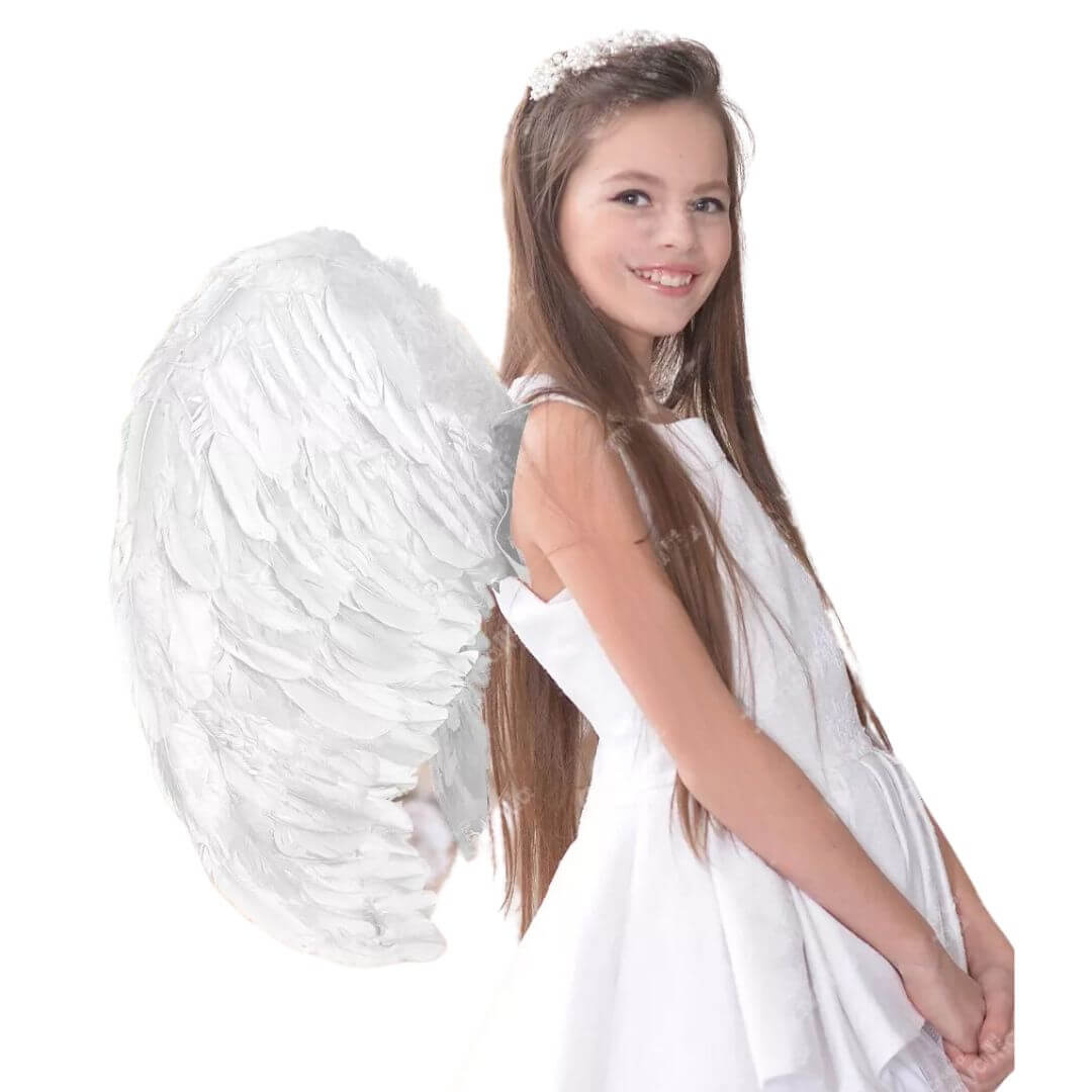 ALAS DE ANGEL BLANCAS DISFRAZ HALLOWEEN - NIÑOS Y ADULTOS - 1