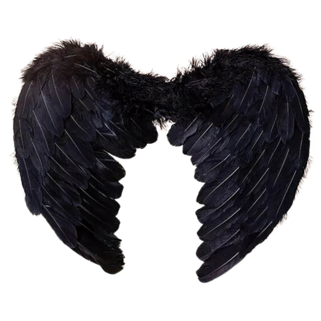 ALAS DE ANGEL NEGRAS DISFRAZ HALLOWEEN - NIÑOS Y ADULTOS - 2