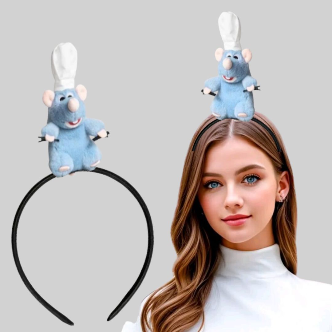 VINCHA RATATOUILLE REMY  PELUCHE DISFRAZ - NIÑOS Y ADULTOS - 1