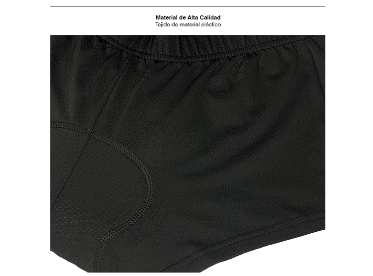 SHORT GEL O CULOTTE CICLISMO NEGRO - 3