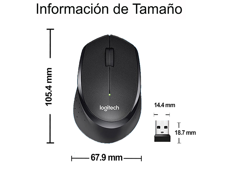 MOUSE INALÁMBRICO LOGITECH M330 - 4