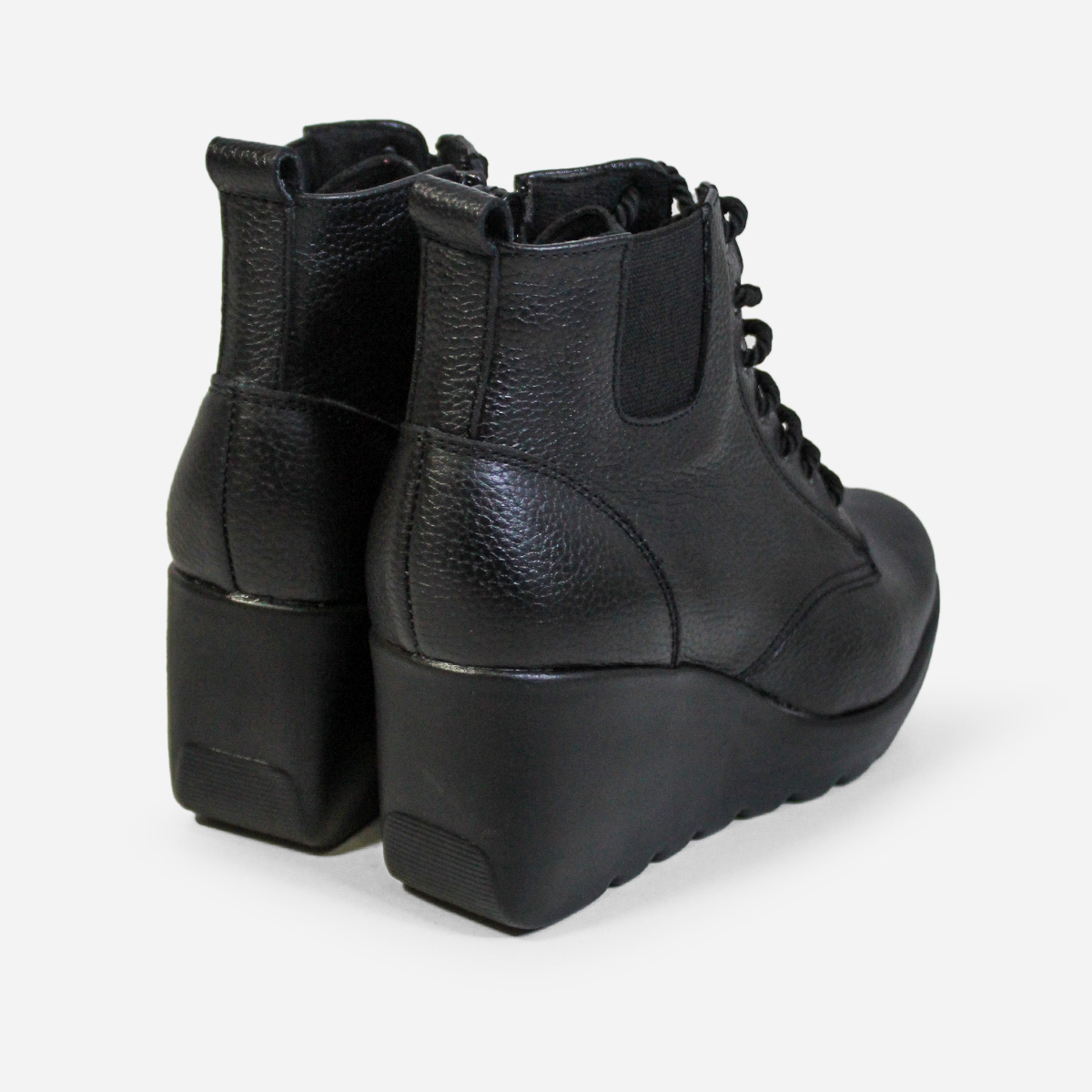 BOTINES MUJER MARIBU CUERO NEGRO 881 - 3