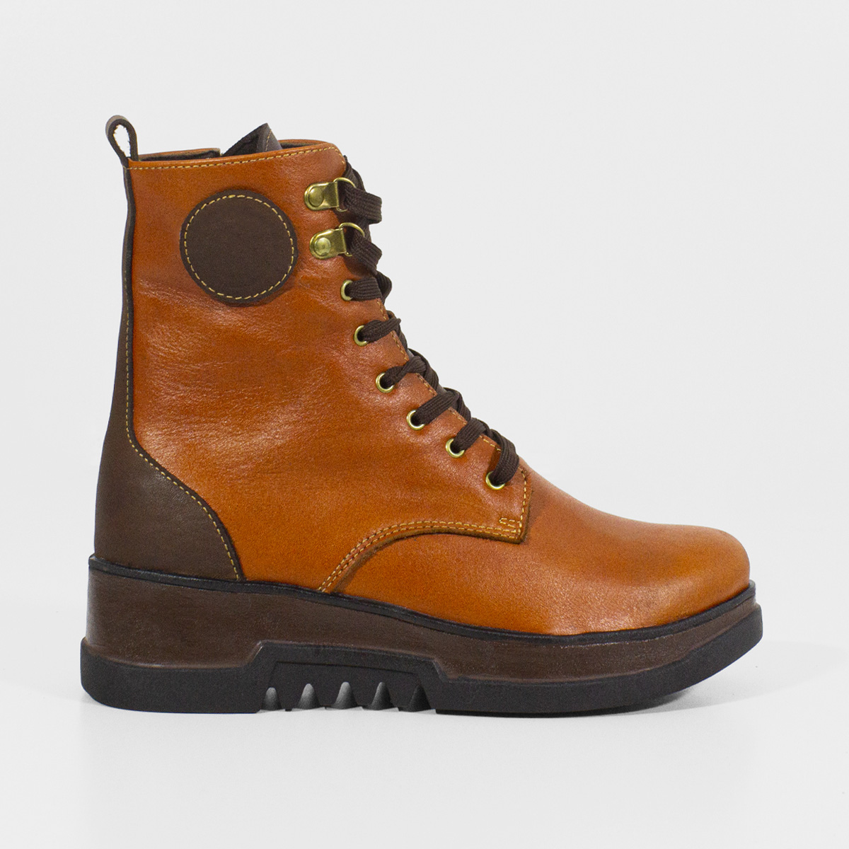 BOTINES MUJER MARIBU CUERO MIEL 888 - 1