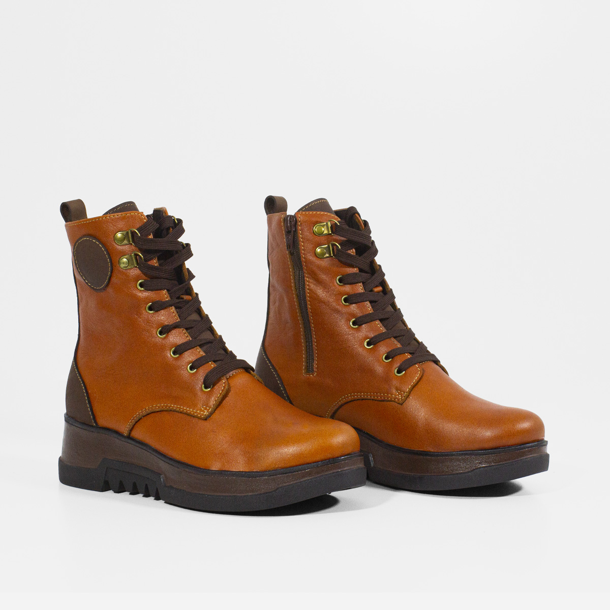 BOTINES MUJER MARIBU CUERO MIEL 888 - 2