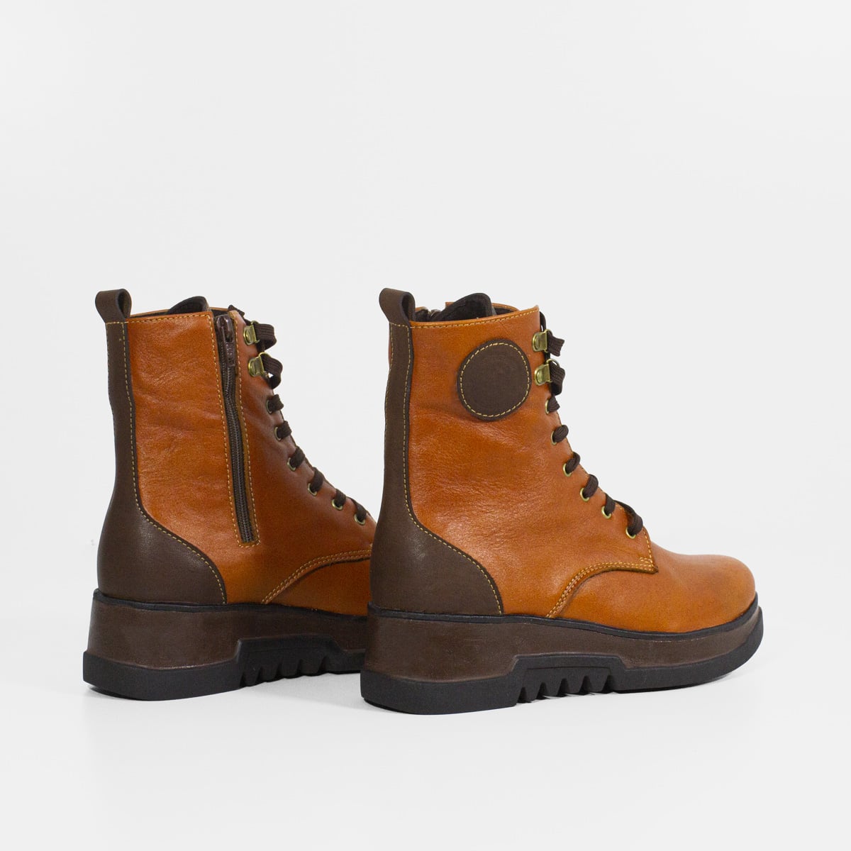 BOTINES MUJER MARIBU CUERO MIEL 888 - 3