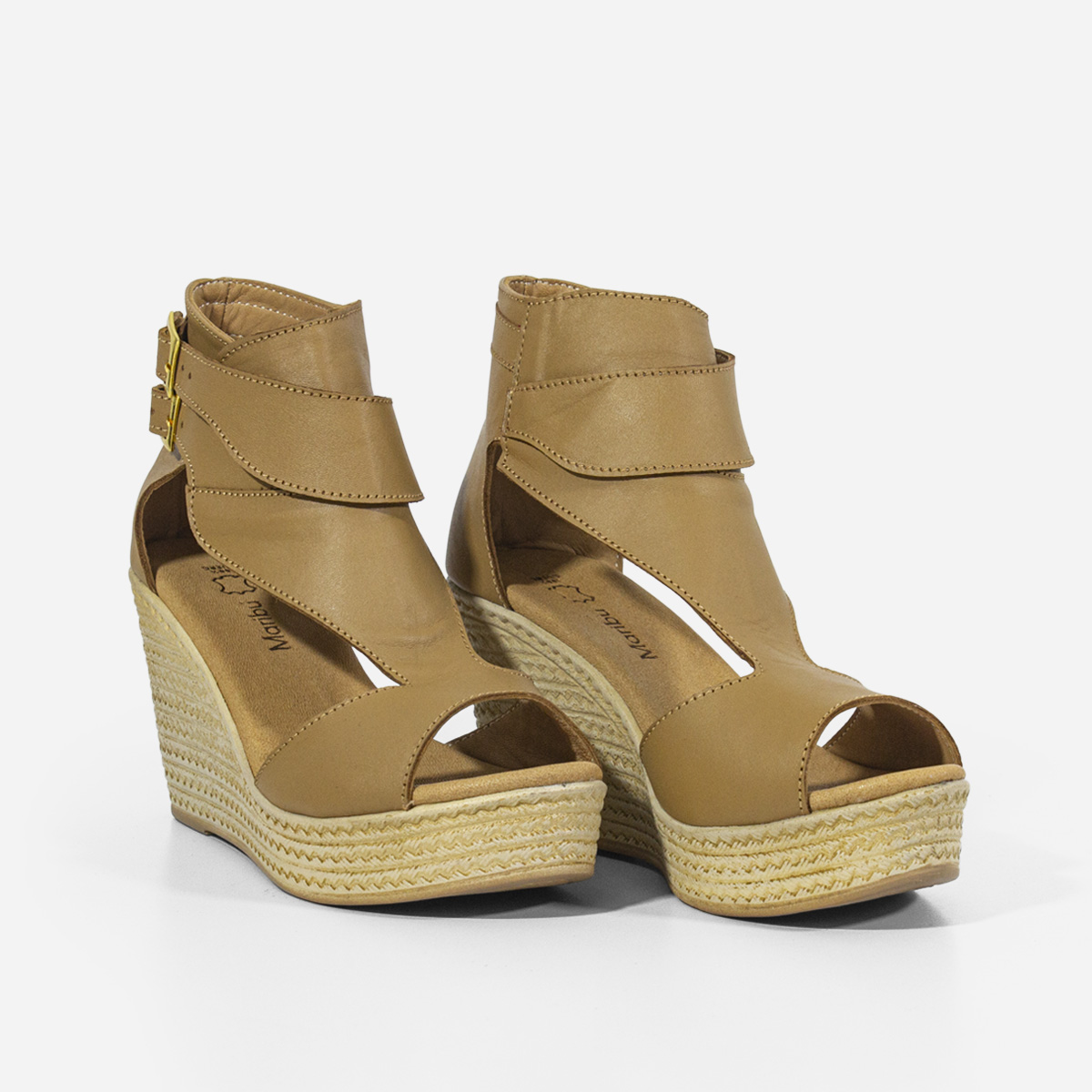 SANDALIAS MUJER MARIBU CUERO NATURAL 401 - 2