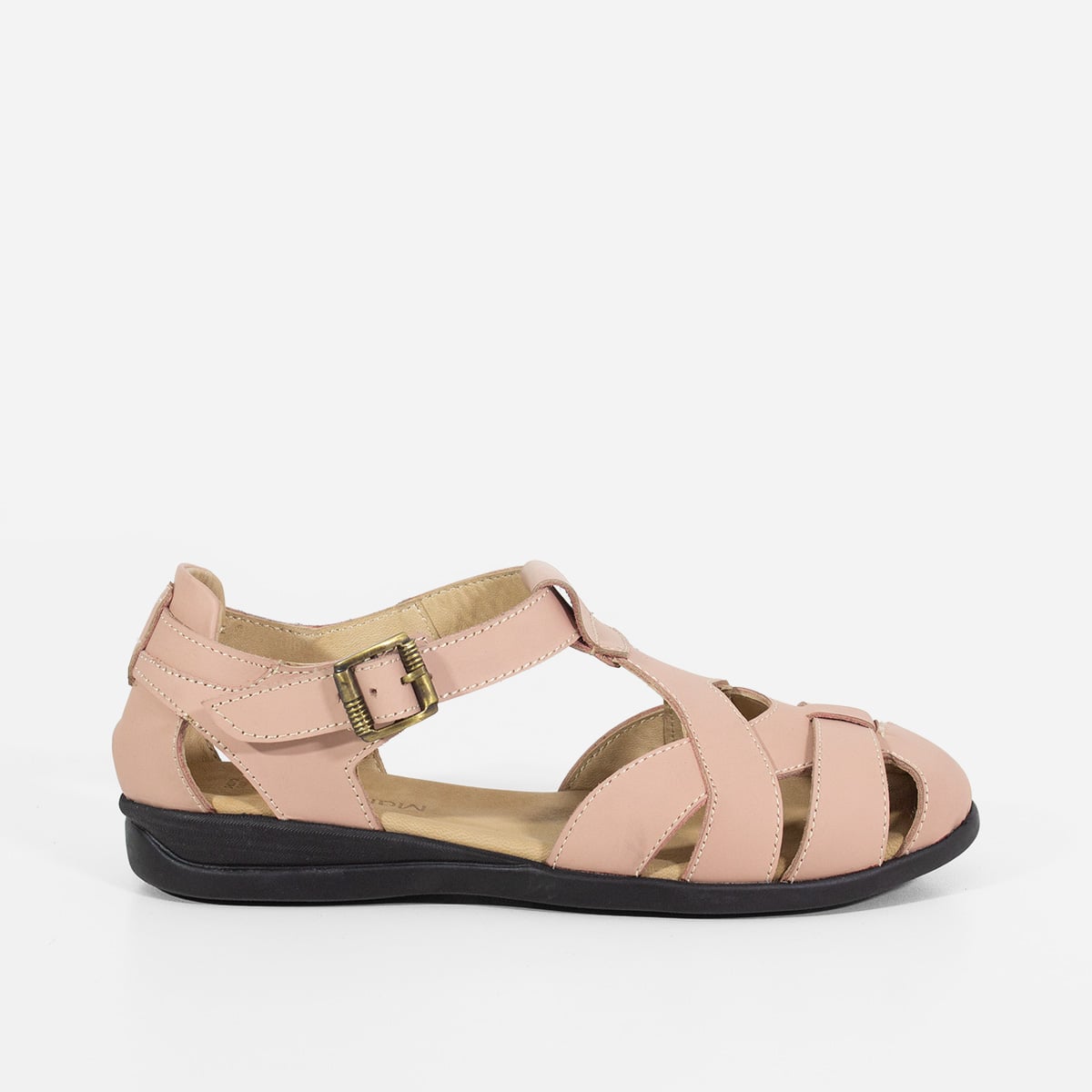 SANDALIAS MUJER MARIBU CUERO NUDE 548 - 1