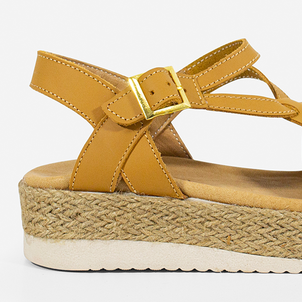 SANDALIAS MUJER MARIBU CUERO NATURAL 608 - 4