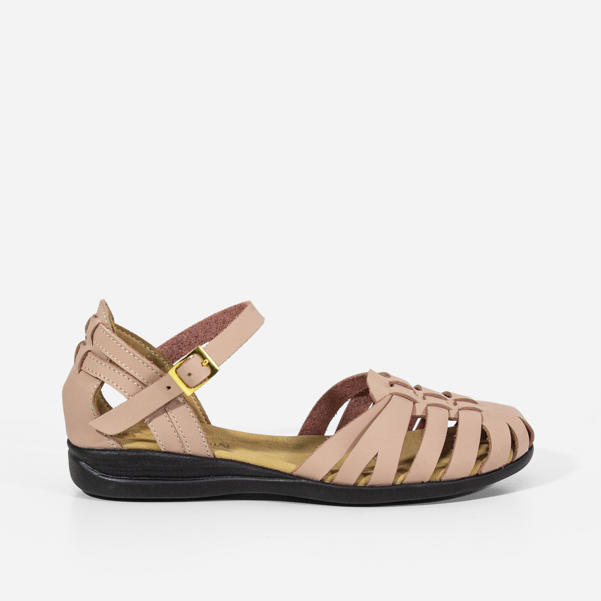SANDALIAS MUJER MARIBU CUERO NUDE 657 - 1