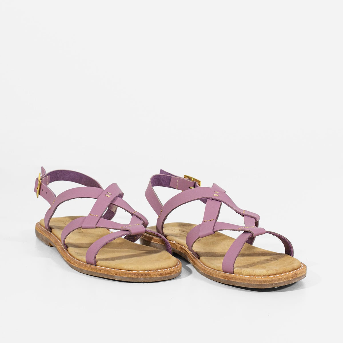SANDALIAS MUJER MARIBU CUERO LILA 738 - 2