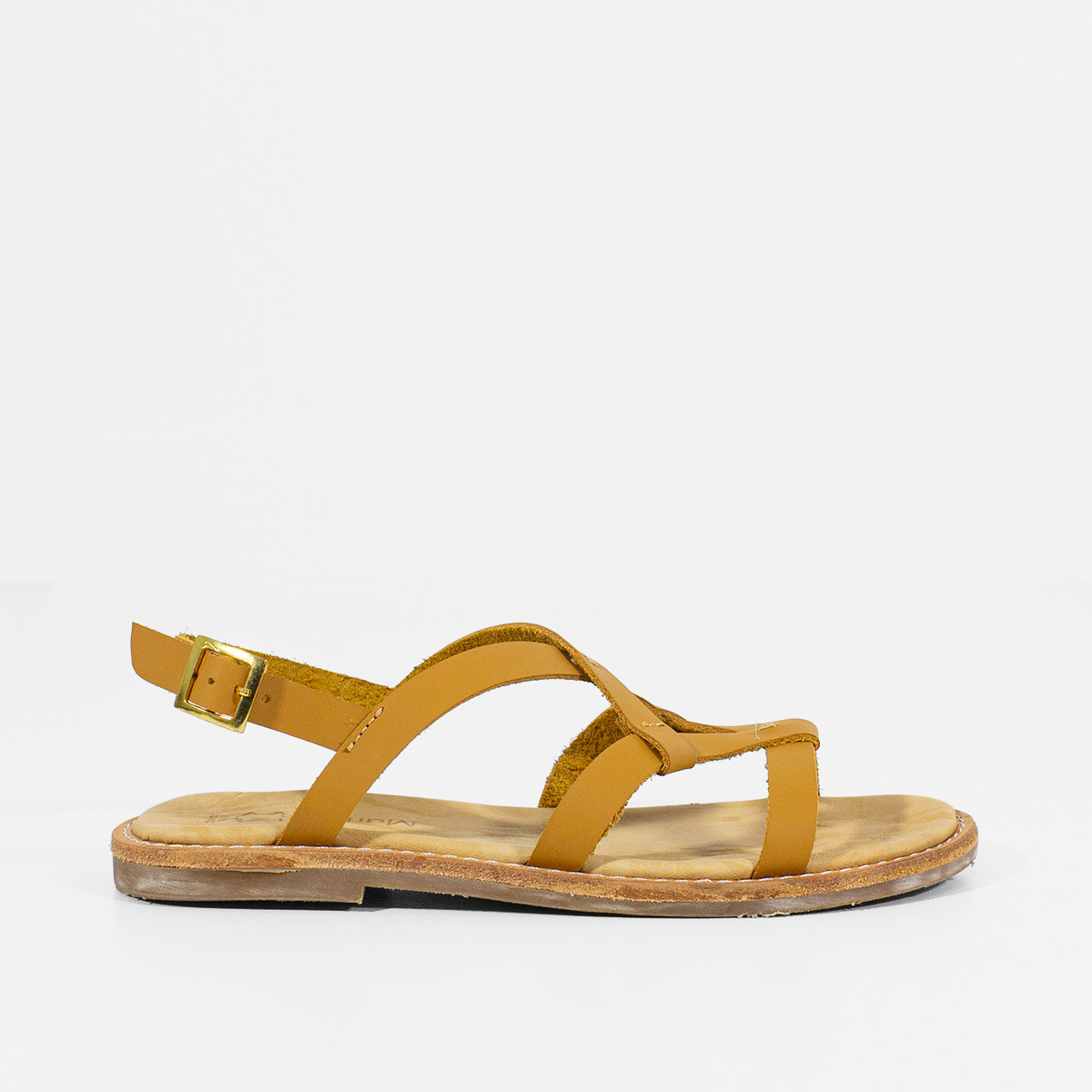 SANDALIAS MUJER MARIBU CUERO NATURAL 738 - 1