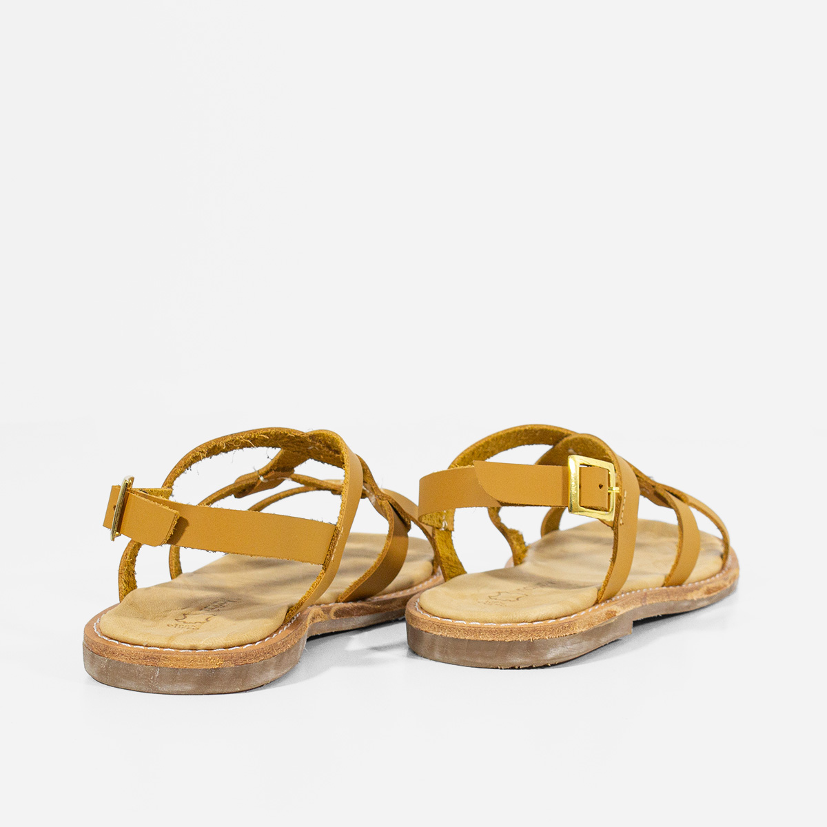 SANDALIAS MUJER MARIBU CUERO NATURAL 738 - 3