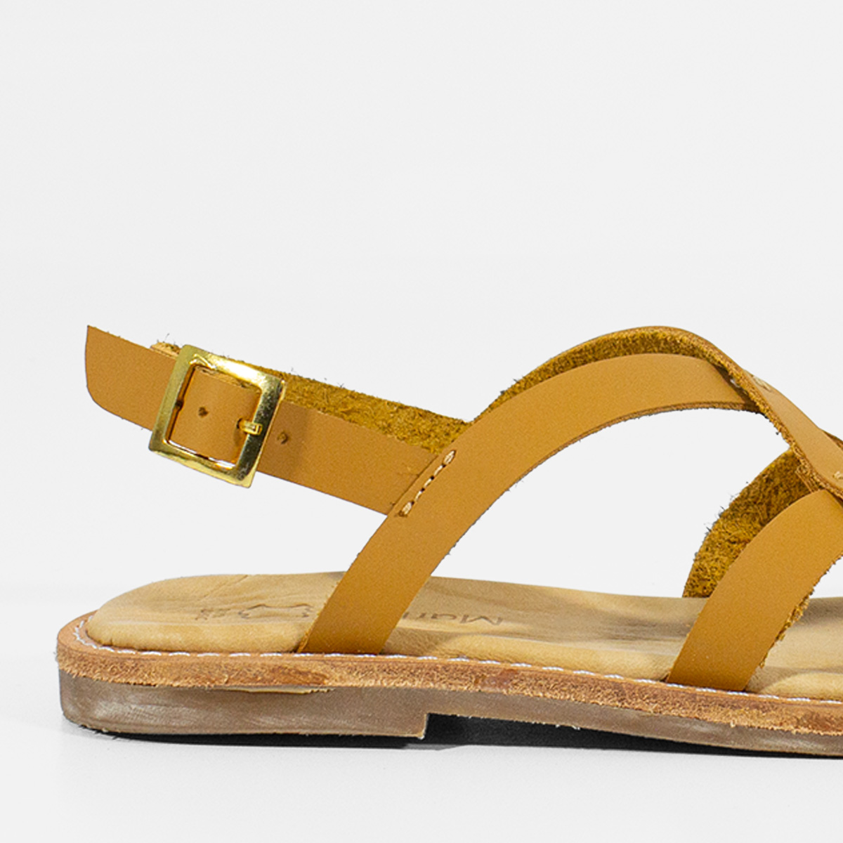 SANDALIAS MUJER MARIBU CUERO NATURAL 738 - 4