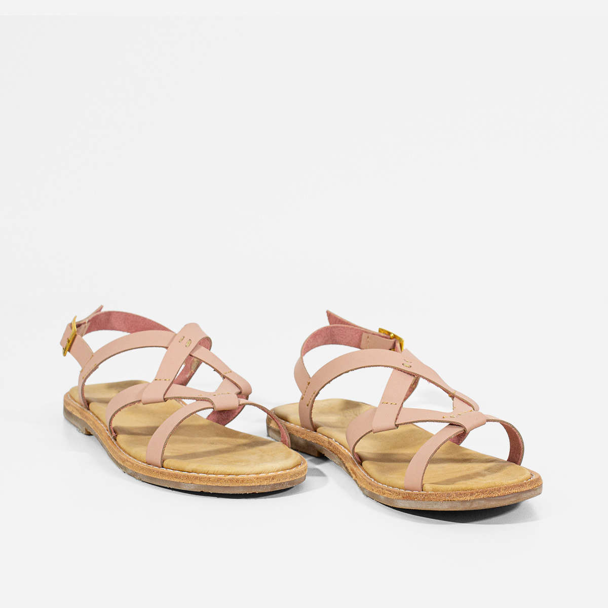 SANDALIAS MUJER MARIBU CUERO NUDE 738 - 2