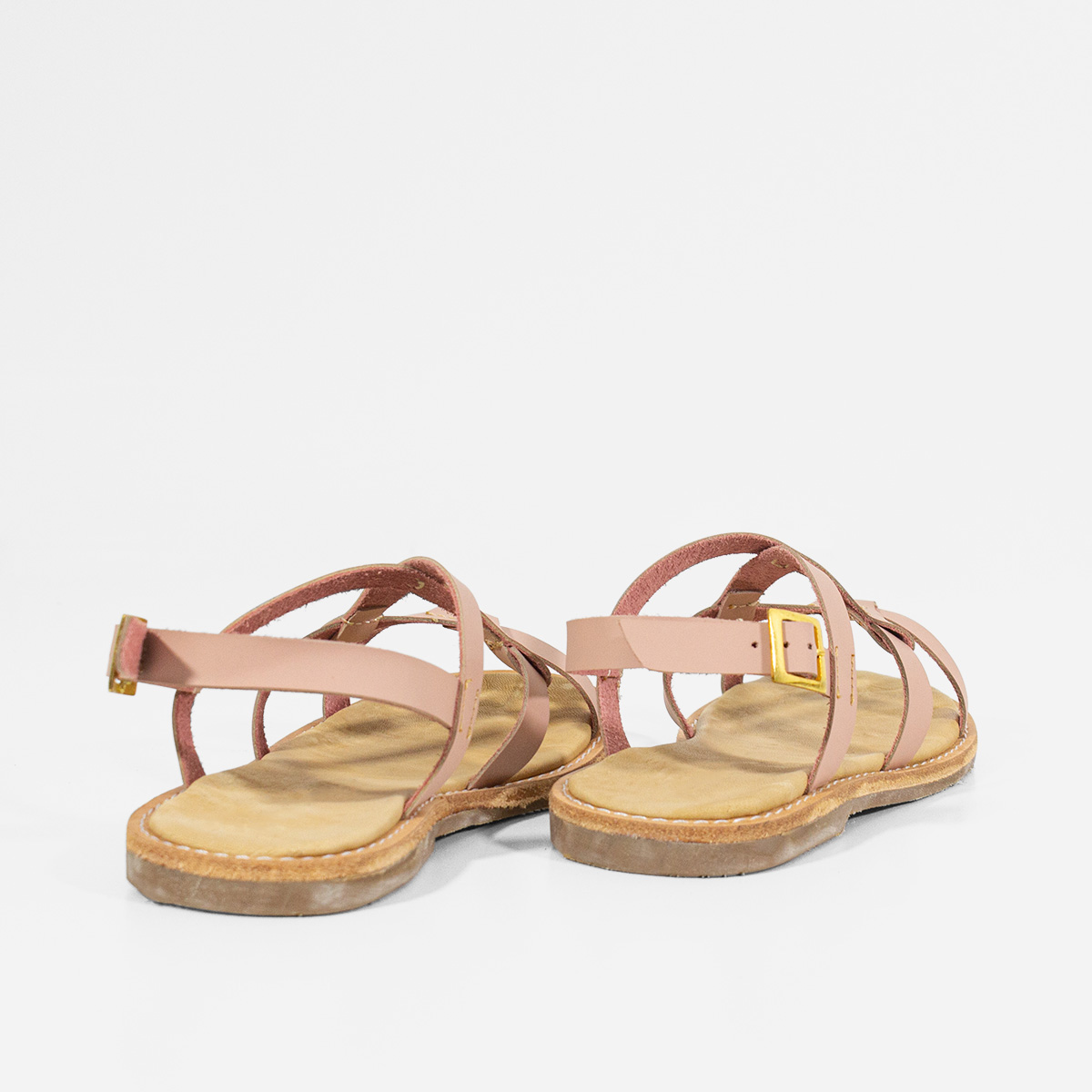 SANDALIAS MUJER MARIBU CUERO NUDE 738 - 3