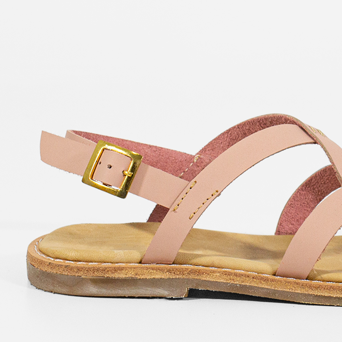 SANDALIAS MUJER MARIBU CUERO NUDE 738 - 4