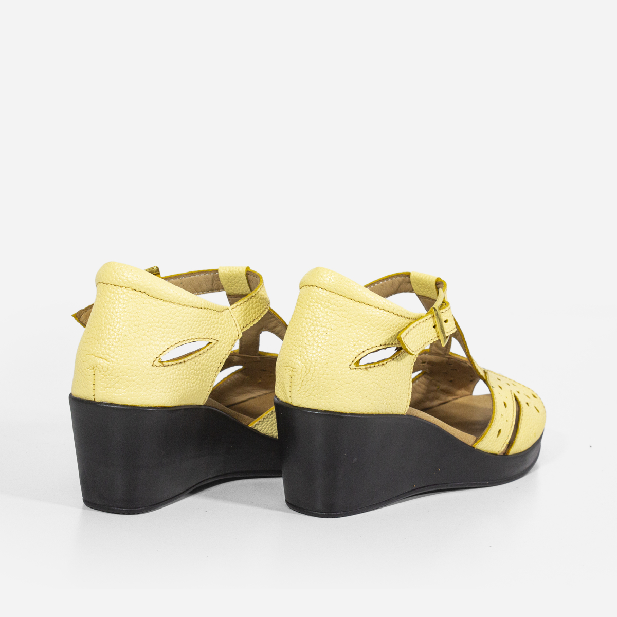 SANDALIAS MUJER MARIBU CUERO AMARILLO 750 - 3
